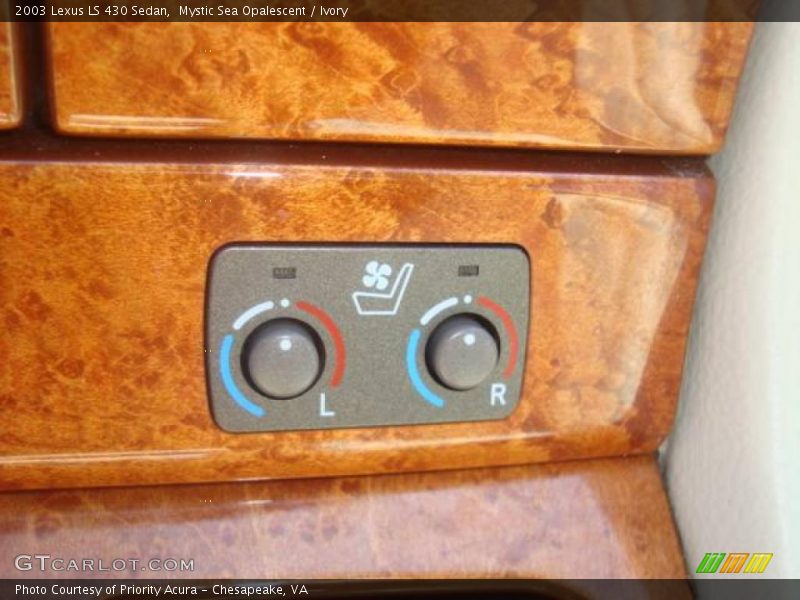 Mystic Sea Opalescent / Ivory 2003 Lexus LS 430 Sedan