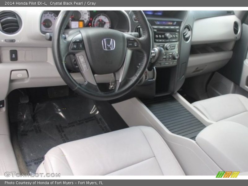 Crystal Black Pearl / Gray 2014 Honda Pilot EX-L