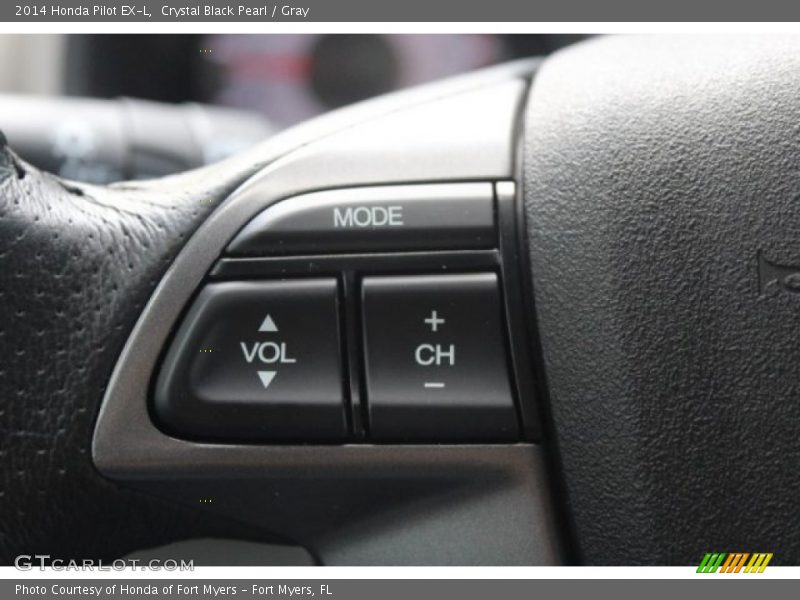 Crystal Black Pearl / Gray 2014 Honda Pilot EX-L