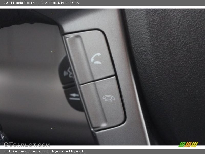 Crystal Black Pearl / Gray 2014 Honda Pilot EX-L
