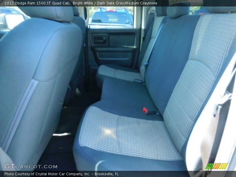 Bright White / Dark Slate Gray/Medium Graystone 2012 Dodge Ram 1500 ST Quad Cab