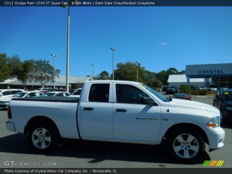 Bright White / Dark Slate Gray/Medium Graystone 2012 Dodge Ram 1500 ST Quad Cab