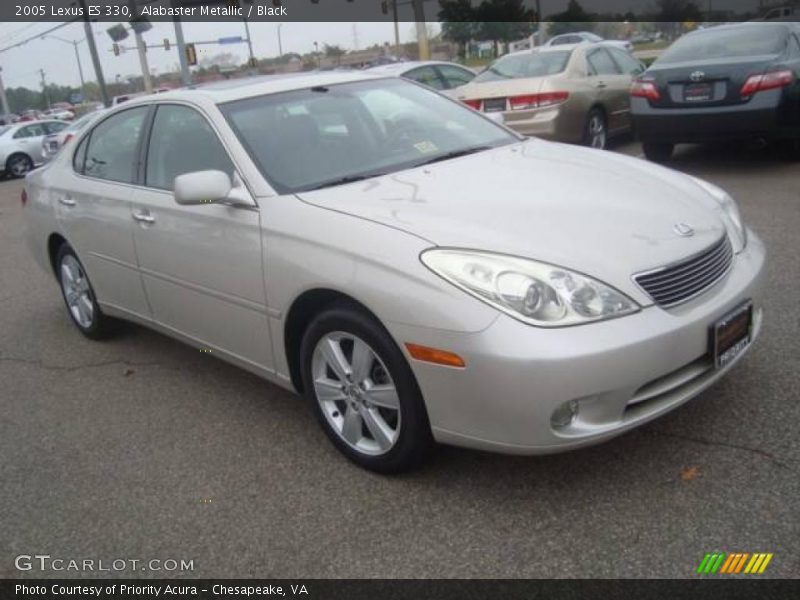 Alabaster Metallic / Black 2005 Lexus ES 330