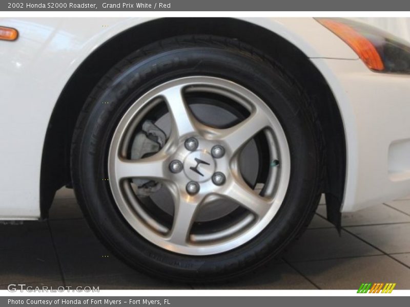 Grand Prix White / Red 2002 Honda S2000 Roadster