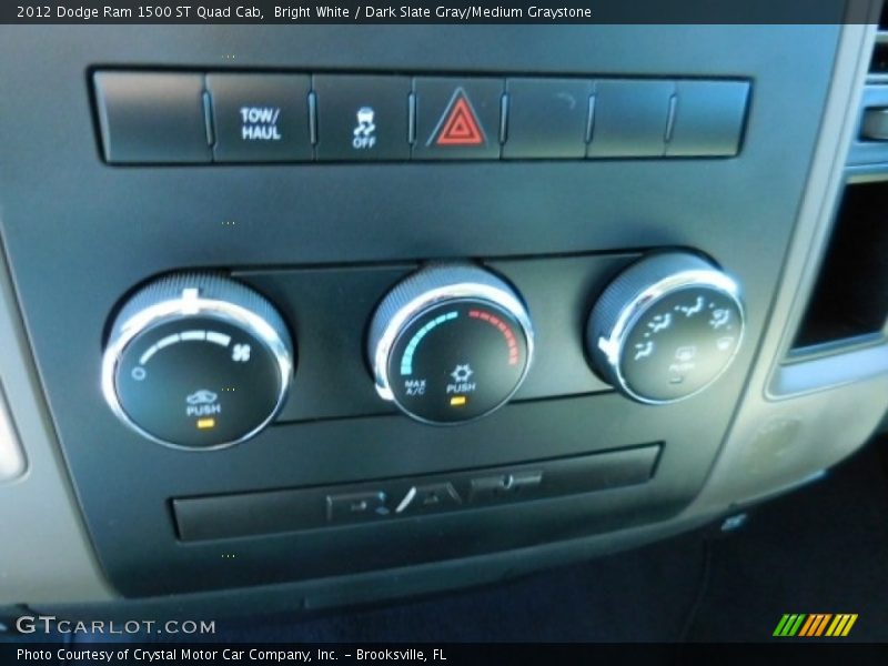 Bright White / Dark Slate Gray/Medium Graystone 2012 Dodge Ram 1500 ST Quad Cab