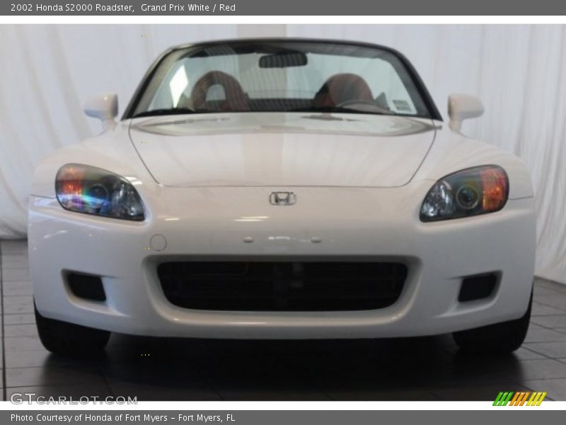 Grand Prix White / Red 2002 Honda S2000 Roadster