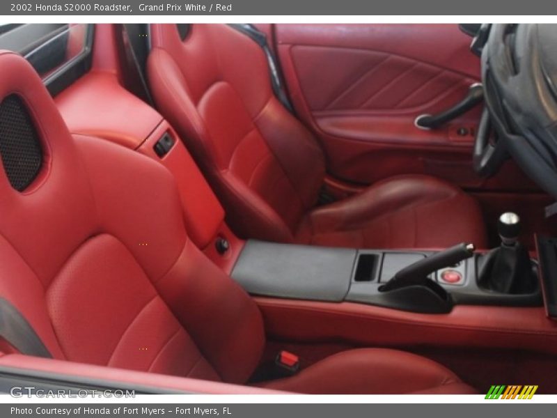 Grand Prix White / Red 2002 Honda S2000 Roadster