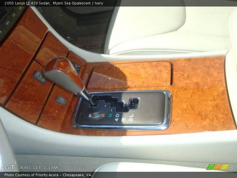 Mystic Sea Opalescent / Ivory 2003 Lexus LS 430 Sedan