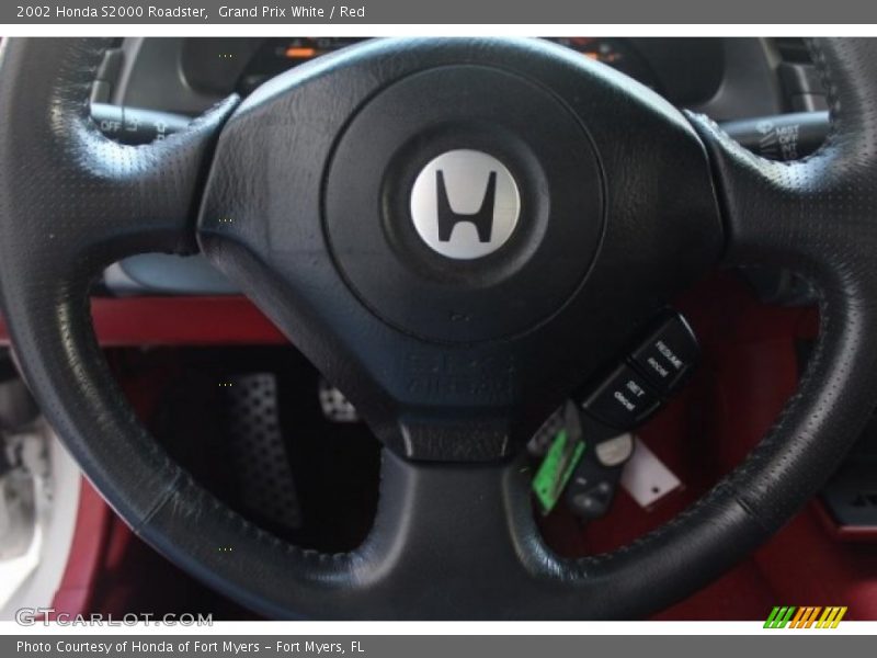 Grand Prix White / Red 2002 Honda S2000 Roadster