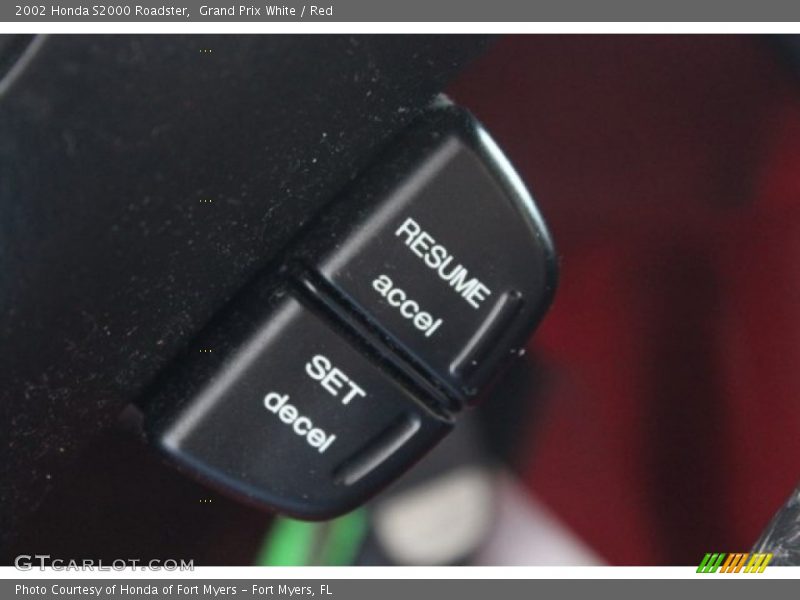 Grand Prix White / Red 2002 Honda S2000 Roadster
