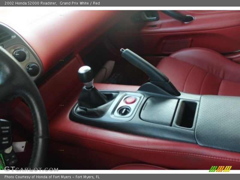 Grand Prix White / Red 2002 Honda S2000 Roadster