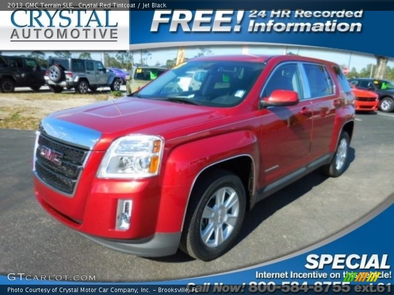 Crystal Red Tintcoat / Jet Black 2013 GMC Terrain SLE