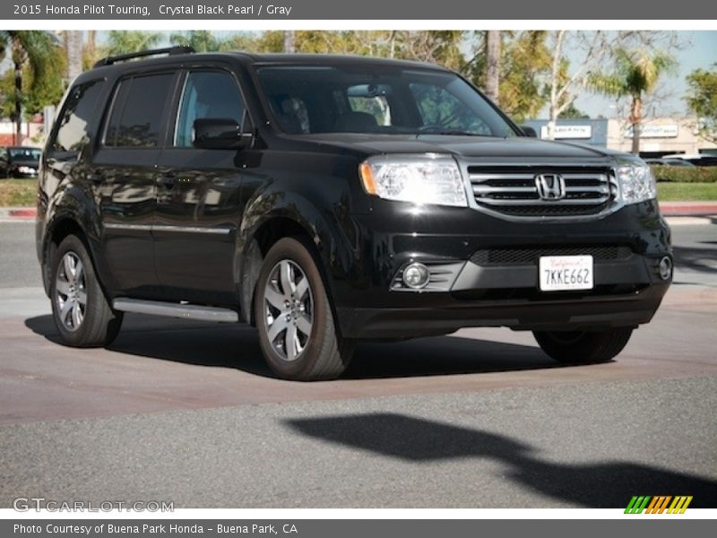 Crystal Black Pearl / Gray 2015 Honda Pilot Touring