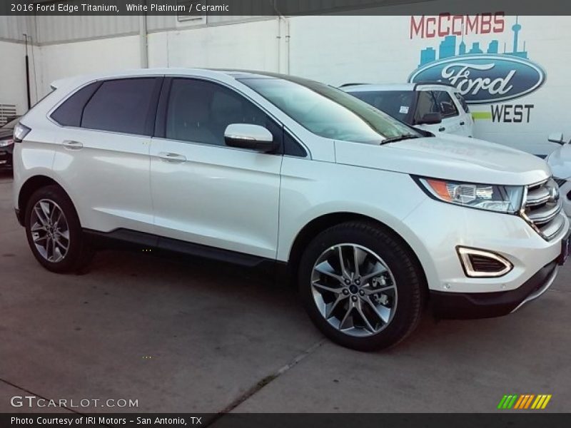 White Platinum / Ceramic 2016 Ford Edge Titanium