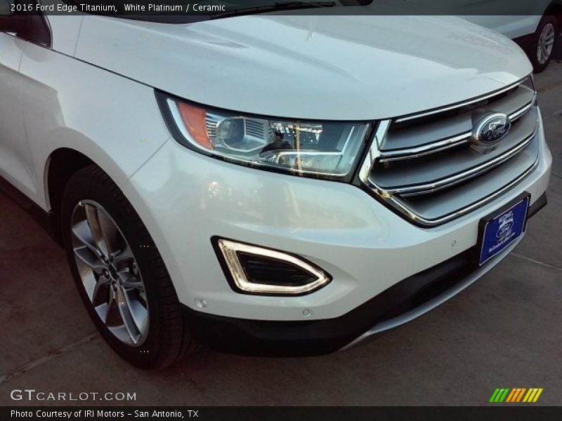 White Platinum / Ceramic 2016 Ford Edge Titanium