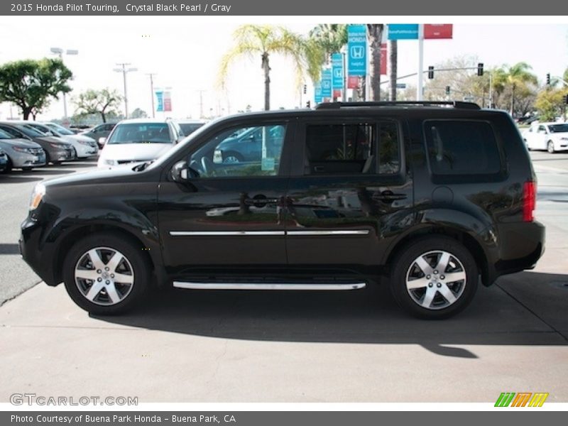 Crystal Black Pearl / Gray 2015 Honda Pilot Touring