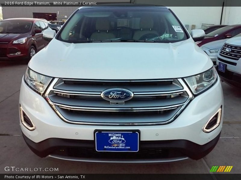 White Platinum / Ceramic 2016 Ford Edge Titanium