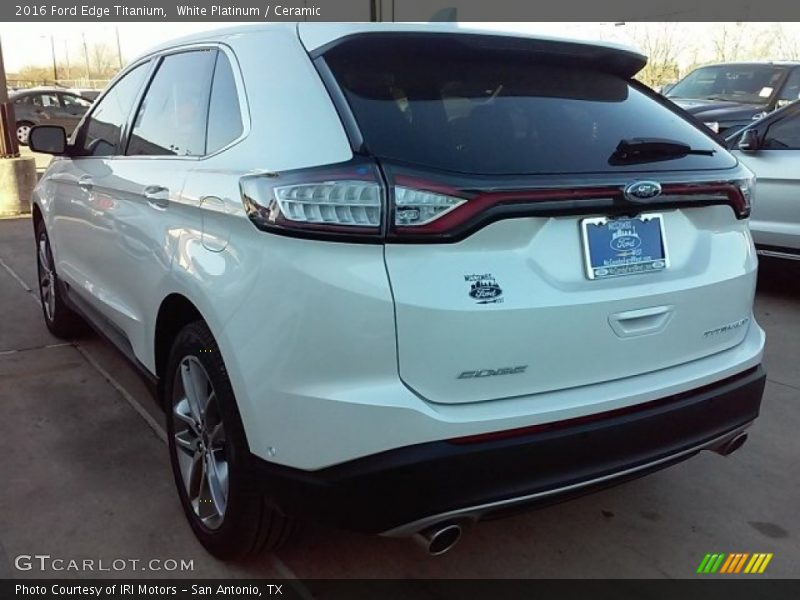 White Platinum / Ceramic 2016 Ford Edge Titanium