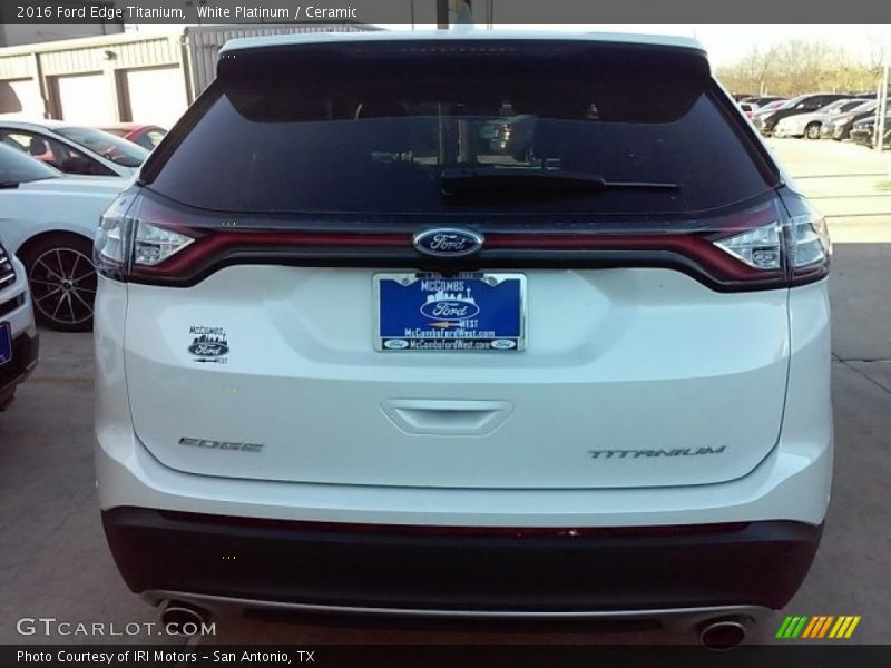 White Platinum / Ceramic 2016 Ford Edge Titanium