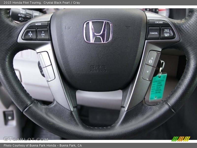 Crystal Black Pearl / Gray 2015 Honda Pilot Touring