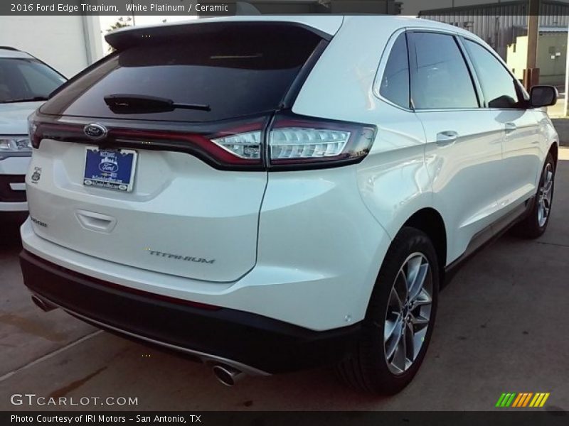 White Platinum / Ceramic 2016 Ford Edge Titanium