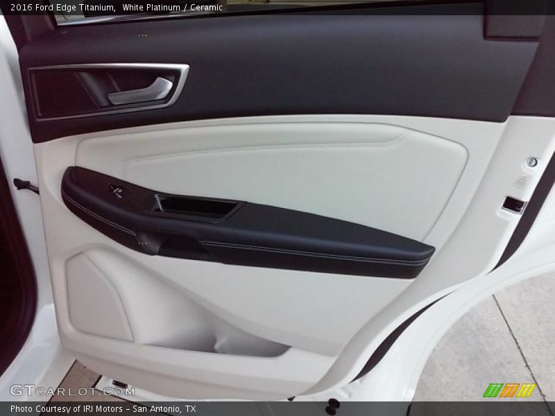White Platinum / Ceramic 2016 Ford Edge Titanium