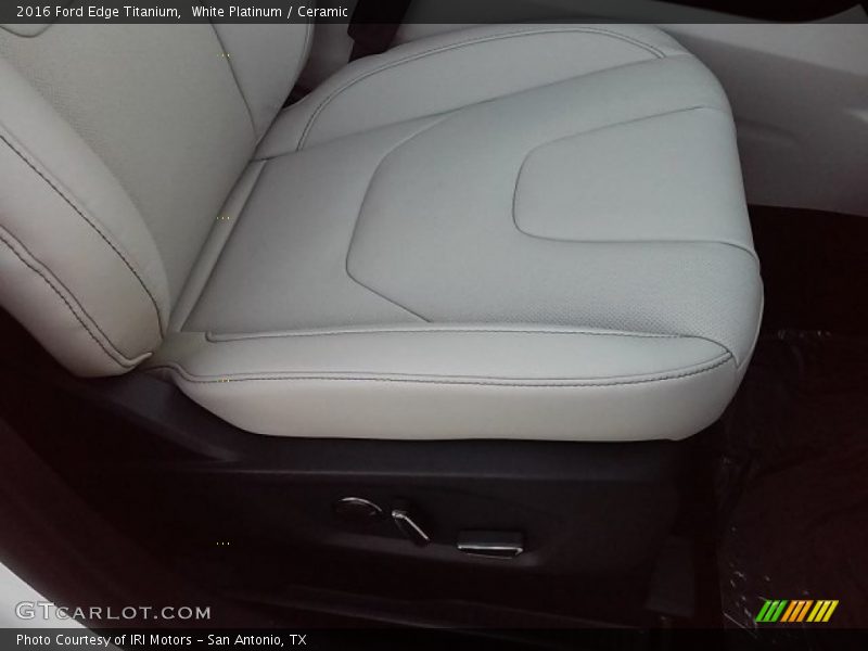 White Platinum / Ceramic 2016 Ford Edge Titanium