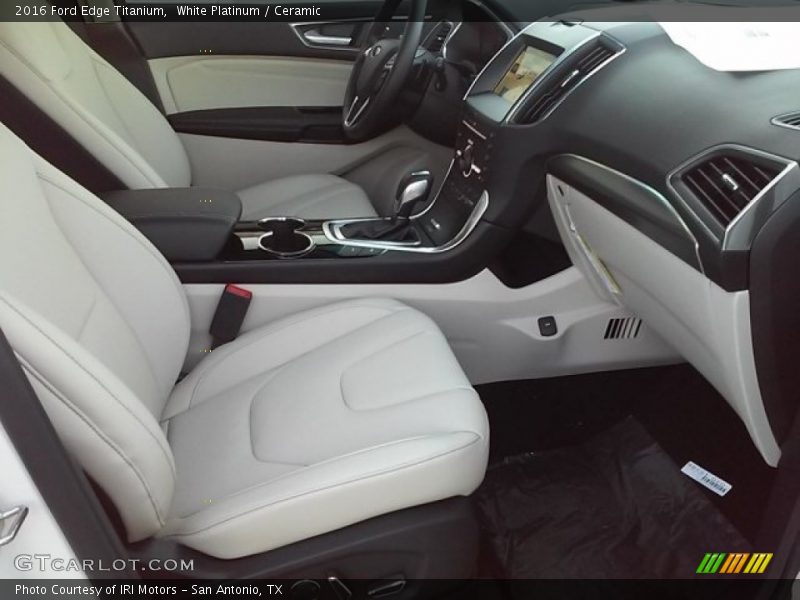 White Platinum / Ceramic 2016 Ford Edge Titanium