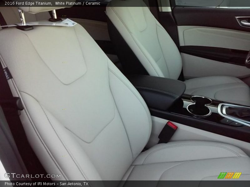 White Platinum / Ceramic 2016 Ford Edge Titanium