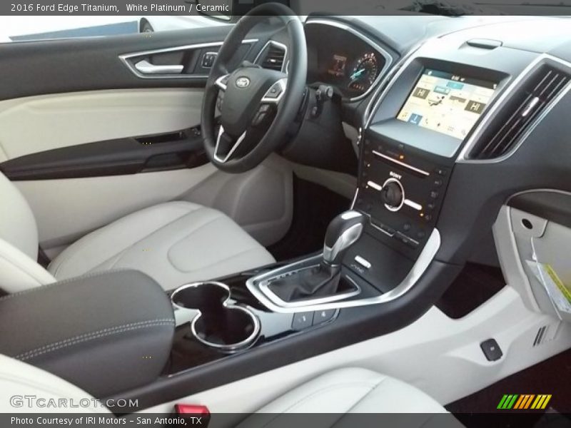 White Platinum / Ceramic 2016 Ford Edge Titanium