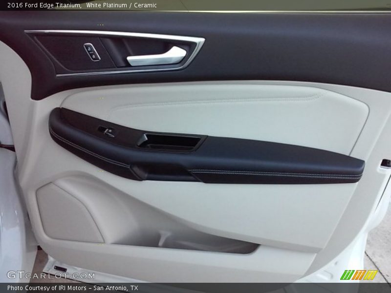 White Platinum / Ceramic 2016 Ford Edge Titanium