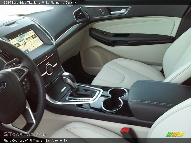 White Platinum / Ceramic 2016 Ford Edge Titanium