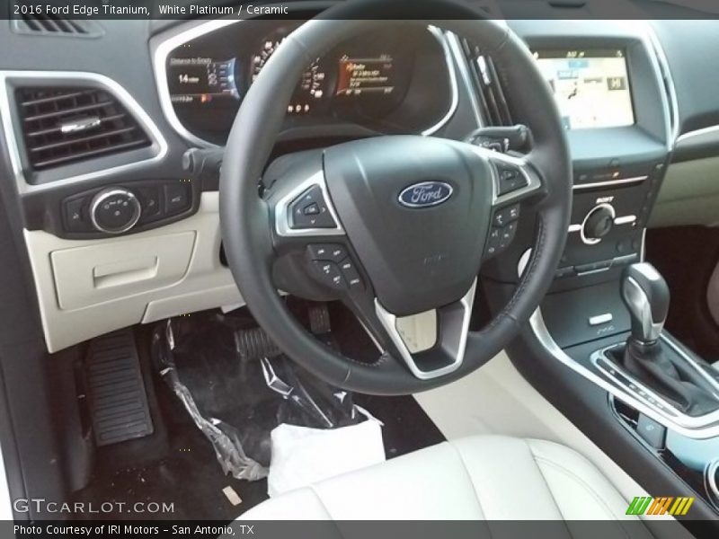 White Platinum / Ceramic 2016 Ford Edge Titanium