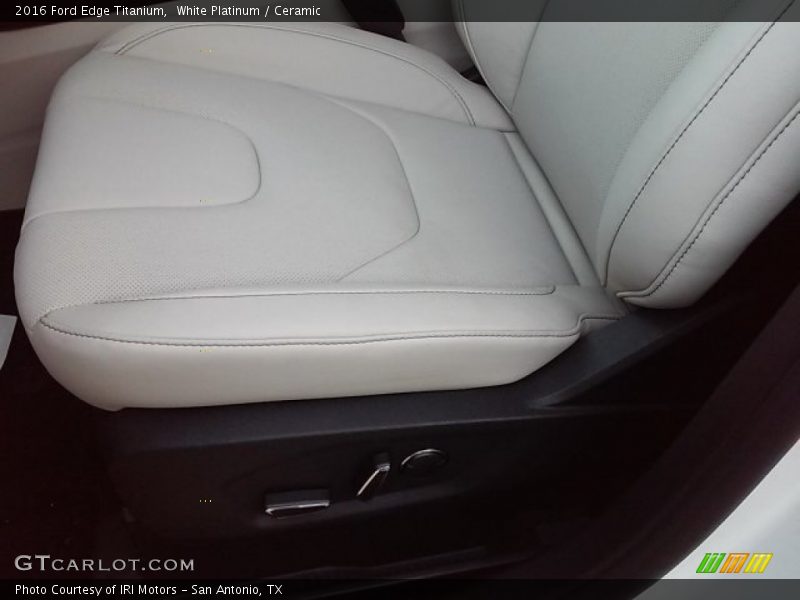 White Platinum / Ceramic 2016 Ford Edge Titanium