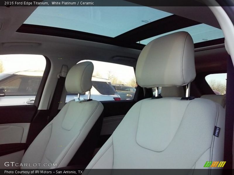 White Platinum / Ceramic 2016 Ford Edge Titanium