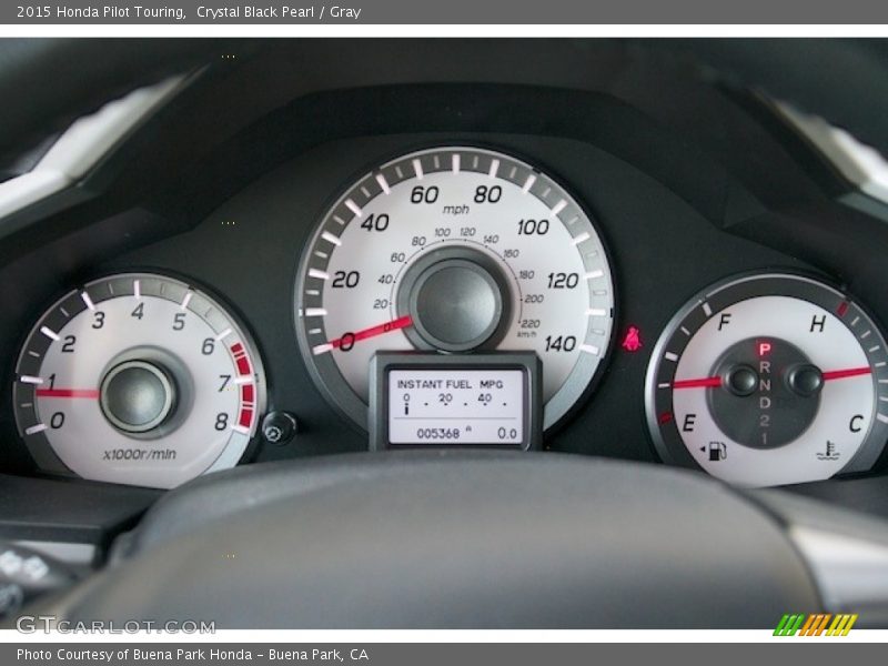 Crystal Black Pearl / Gray 2015 Honda Pilot Touring