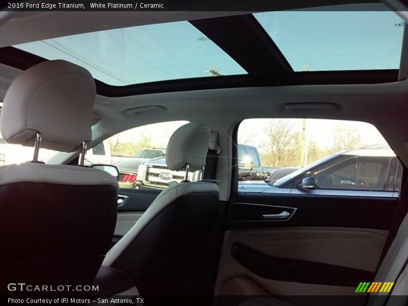 White Platinum / Ceramic 2016 Ford Edge Titanium