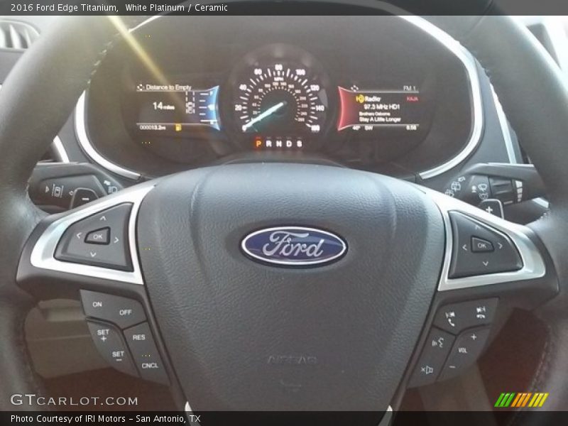 White Platinum / Ceramic 2016 Ford Edge Titanium
