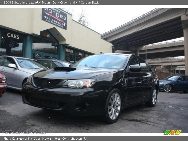 Dark Gray Metallic / Carbon Black 2008 Subaru Impreza WRX Sedan