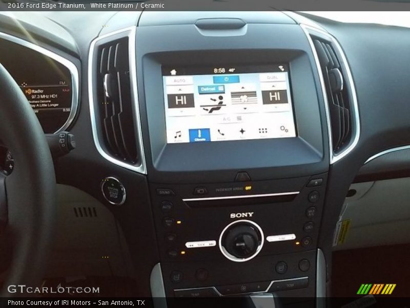 White Platinum / Ceramic 2016 Ford Edge Titanium