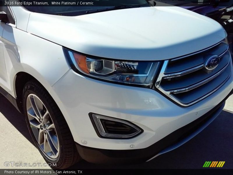 White Platinum / Ceramic 2016 Ford Edge Titanium