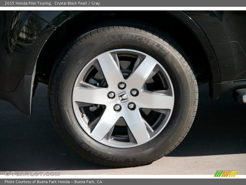 Crystal Black Pearl / Gray 2015 Honda Pilot Touring