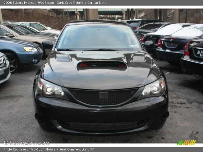 Dark Gray Metallic / Carbon Black 2008 Subaru Impreza WRX Sedan