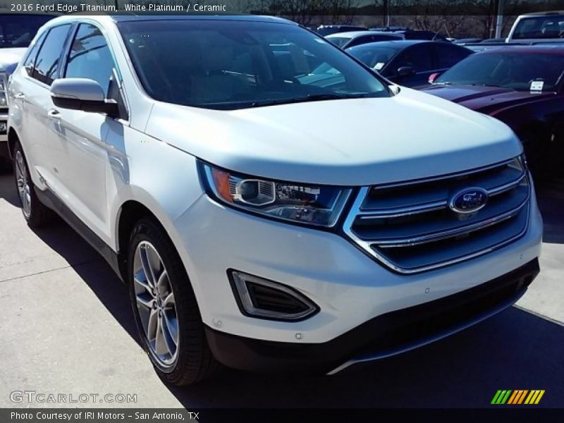 White Platinum / Ceramic 2016 Ford Edge Titanium