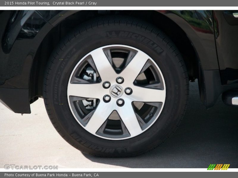 Crystal Black Pearl / Gray 2015 Honda Pilot Touring