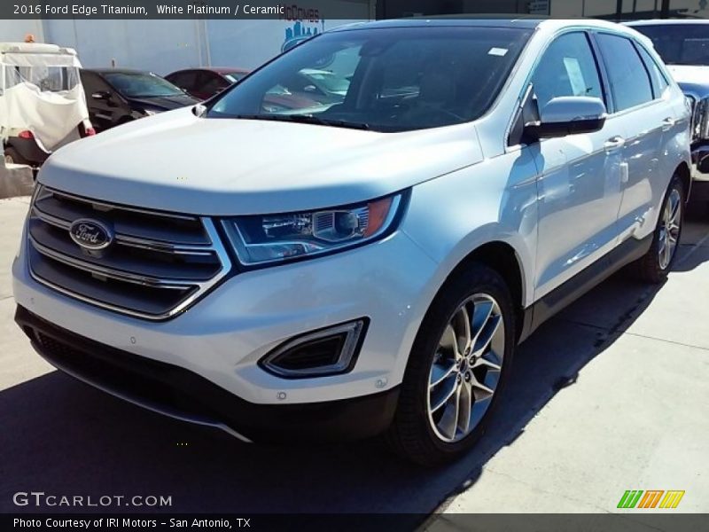 White Platinum / Ceramic 2016 Ford Edge Titanium