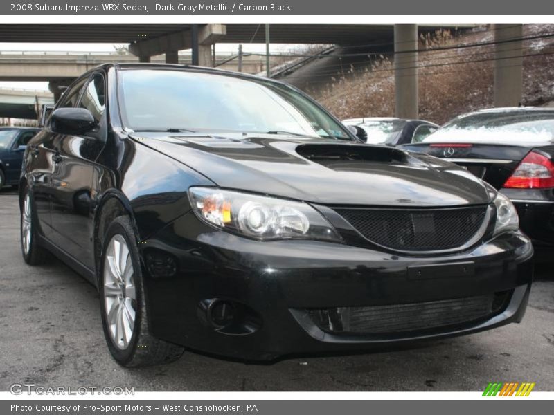 Dark Gray Metallic / Carbon Black 2008 Subaru Impreza WRX Sedan