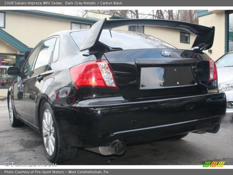 Dark Gray Metallic / Carbon Black 2008 Subaru Impreza WRX Sedan