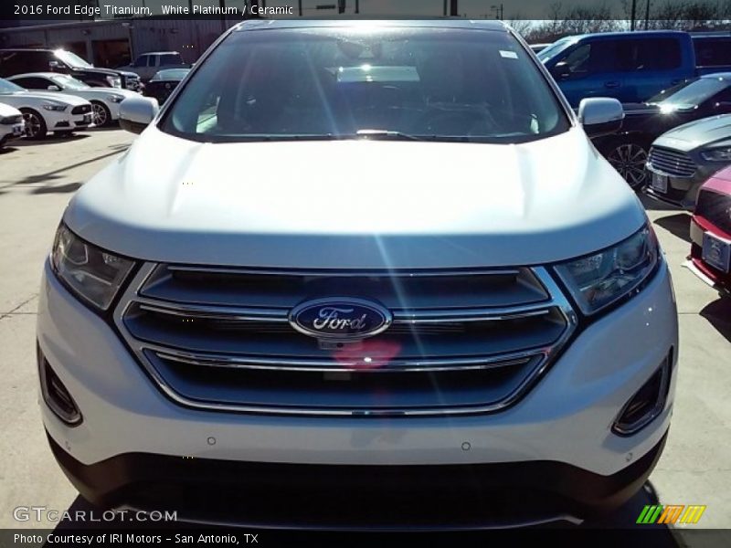 White Platinum / Ceramic 2016 Ford Edge Titanium