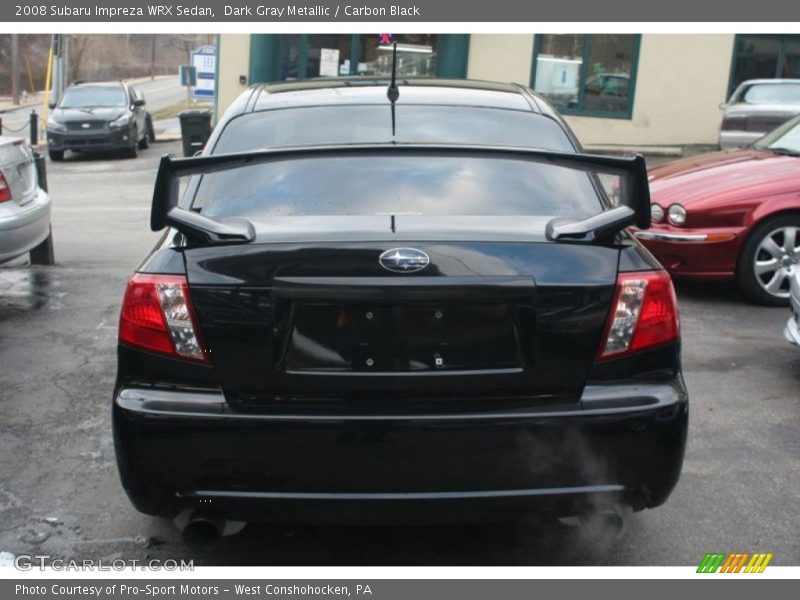 Dark Gray Metallic / Carbon Black 2008 Subaru Impreza WRX Sedan